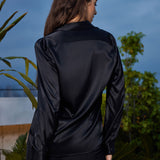 Clara | Modern military chic lapel shirt