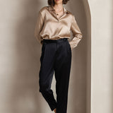 Clara | Modern military chic lapel shirt