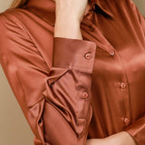 Clara | Modern military chic lapel shirt