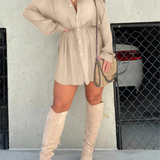 Lola | Satin Romper Dress