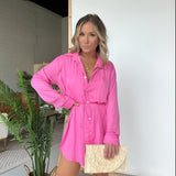 Lola | Satin Romper Dress