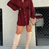 Lola | Satin Romper Dress