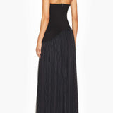 Mia | Elegant pleated design maxi dress