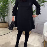 Hazel | Casual Long Sleeve Midi Dress