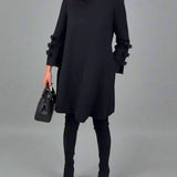 Hazel | Casual Long Sleeve Midi Dress