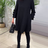 Hazel | Casual Long Sleeve Midi Dress