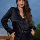 Clara | Modern military chic lapel shirt