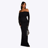 Sophia | Sequined off-shoulder dress