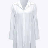 Emilia | Stylish slit design long sleeve shirt