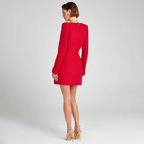 Celeste | Pearl Embellished Mini Dress