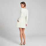 Celeste | Pearl Embellished Mini Dress