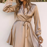 Serena | Satin Wrap Dress