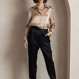 Clara | Modern military chic lapel shirt