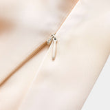 Emma | Timeless ruched satin long sleeve shirt