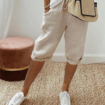 Emma Linen and Cotton Shorts