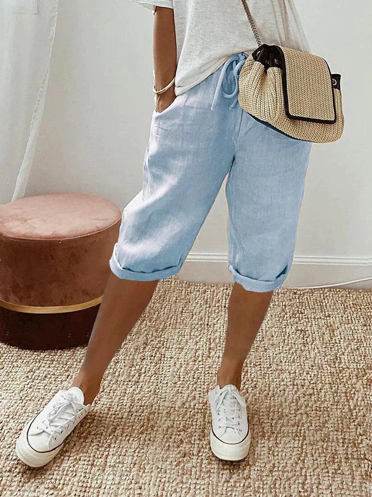 Emma Linen and Cotton Shorts