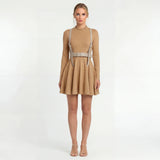 Claire | Long Sleeve A-Line Dress