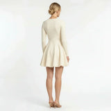 Claire | Long Sleeve A-Line Dress