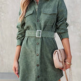 Amelia | Timeless Corduroy Mini Dress