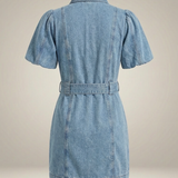 Madeline | Belted Shirt Mini Dress