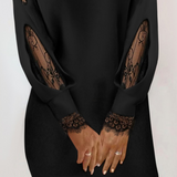 Lila | Lace Trim Mini Dress