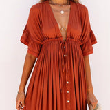 Zara | Boho Chic Flowy Maxi Dress