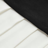 Bella | Pleated Colourblock Mini Dress