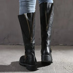 Stylish Leather Women's Boots - Lucie